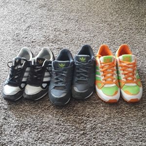 3 pairs of Adidas ZX 750